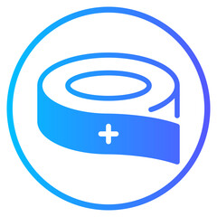 Fototapeta premium bandage gradient icon