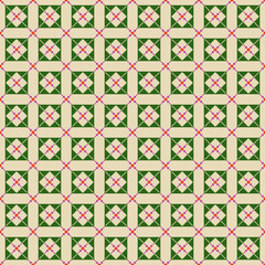 Beautiful vintage seamless pattern design by geometric 