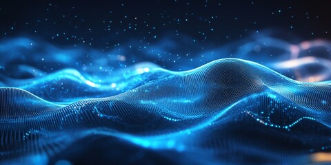 Abstract digital wave landscape (1)