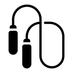 skipping rope glyph icon