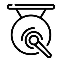 gong line icon