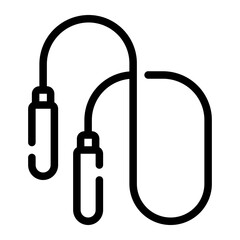 skipping rope line icon