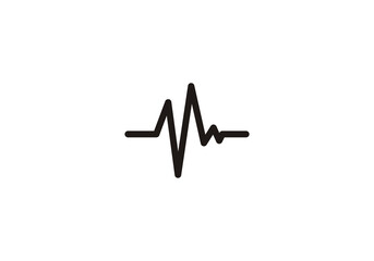 Heart Medical Line logo png transparent template icon vector illustration
