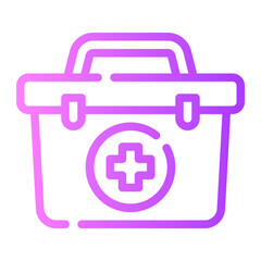 Obraz premium first aid gradient icon