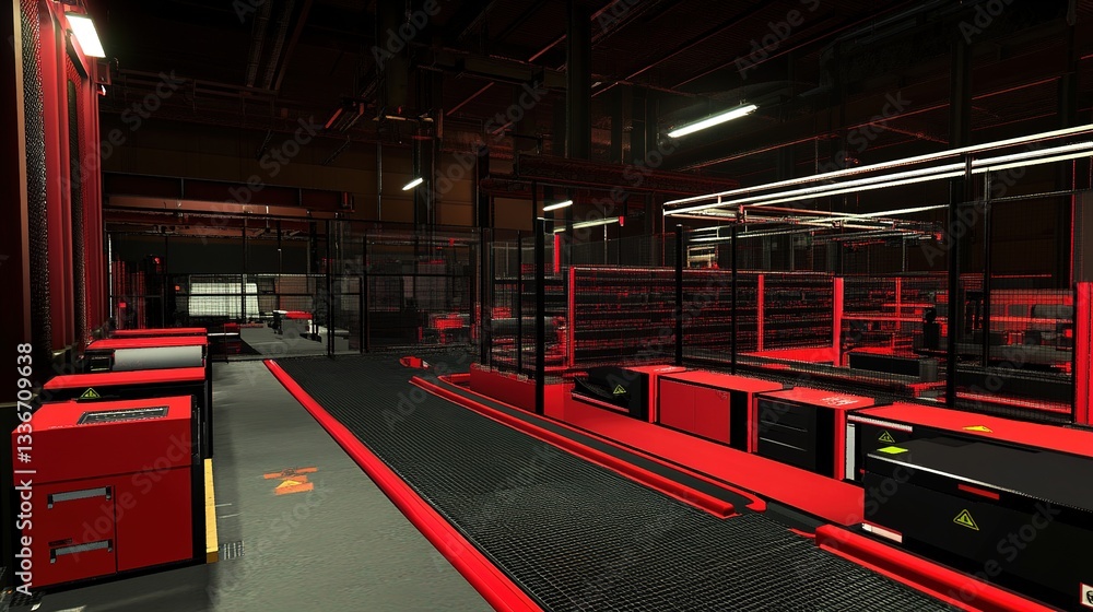 Poster a fully virtualized smart factory simulation predicting optimal workflows.