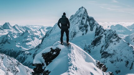 Conquering the Summit: A Climber's Triumphant View