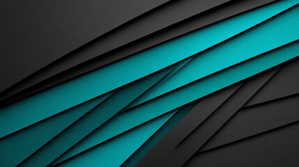 Obraz premium Black and teal gradient with metallic shimmer, fresh and elegant dark background