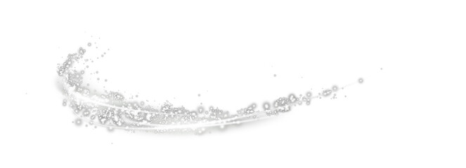 Obraz premium Mystical white speed stripes, glitter effect. Shine of cosmic rays. Neon lines of speed and fast wind. Glow effect, powerful energy. PNG. 
