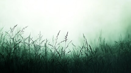 Obraz premium Soft blurry green meadow with gentle sunlight, natural and peaceful