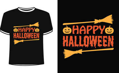 Happy Halloween shirt design with Scary Boo