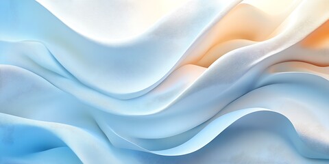 Abstract pastel fabric waves