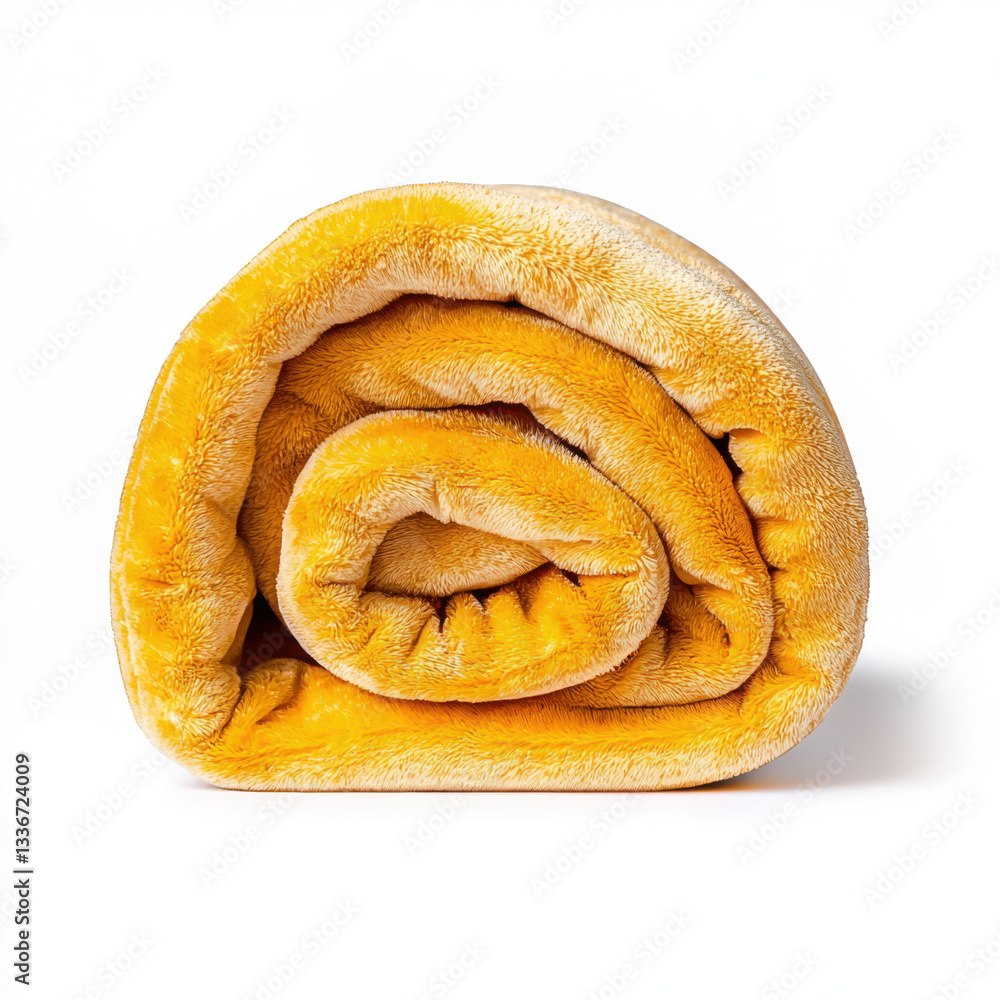 Aufkleber single soft towel displayed on a bright surface with ample copy space for relaxation and spa imagery