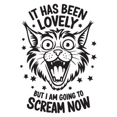 IT HAS BEEN LOVELY Graphic design for fox lover