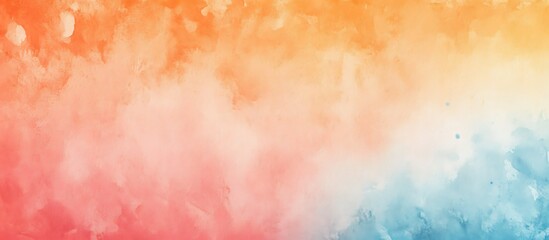 Colorful abstract watercolor sky