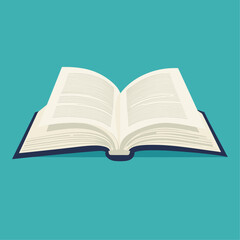 Open book icon for reading, education, and knowledge concepts