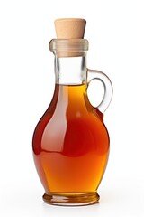 Apple vinegar bottle white background refreshment.