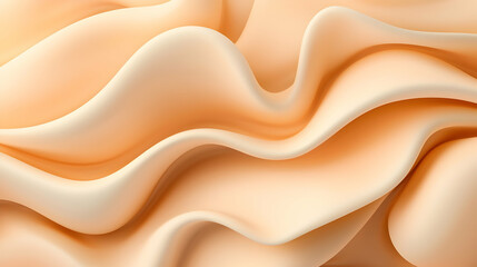 Obraz premium Abstract Pastel Wave Background with Yellow and Orange Gradient