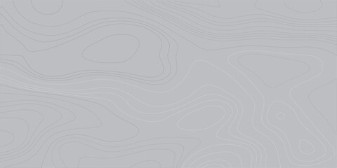 Abstract black and white wavy topography map background. Topography relief and topographic map wave line background. Vector illustration.