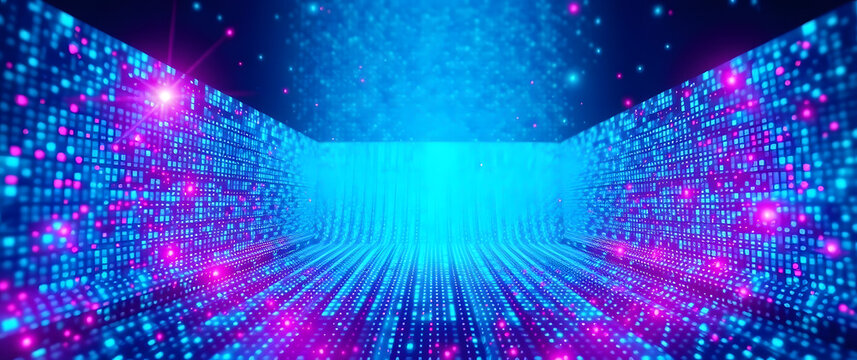 digital and tech-inspired background prompts featuring neon gradients, futuristic waves, glowing circuits, and abstract energy flows in vibrant, cyberpunk, and AI-driven aesthetics.