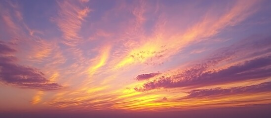 Fototapeta premium Fiery sunset cloudscape