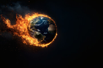 Obraz premium Planet Ablaze
