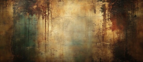 Abstract forest reflection, textured art