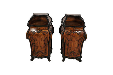 old wooden box isolated  Paire de tables de chevet Louis XV Lombard - En vente sur 1stDibs