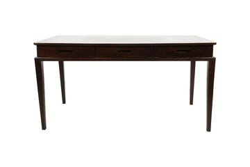 wooden table isolated on white  Skovby Dining Table Rosewood 