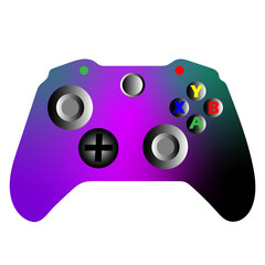 game controller isolated on white