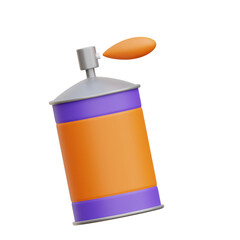 Orange and Purple Spray Bottle 3D Render Ideal for Cosmetic Beauty and Product Packaging Design