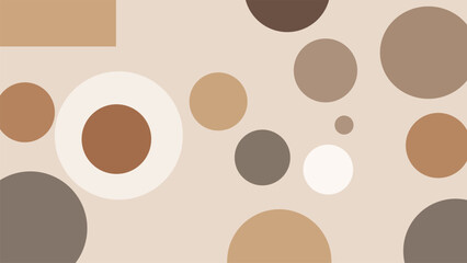 Earthy Geometric Abstract Circle Pattern