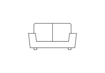 Furniture Line icon logo png transparent template icon vector illustration