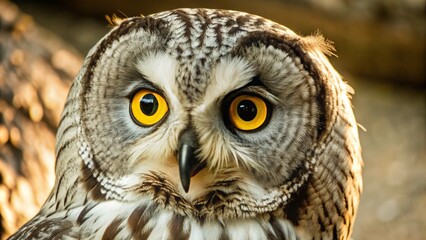 Obraz premium great horned owl portrait