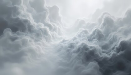 Obraz premium An intriguing combination of light and dark shades of gray overlaid with wisps of white, producing an ethereal and modern abstract background that captivates the viewer's gaze.
