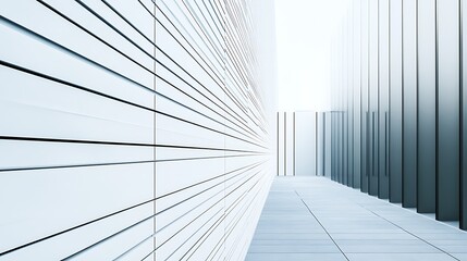 Minimalistic facade with clean lines and modern glass windows high resolution picture