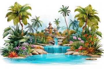 Fototapeta premium Outdoors tropical nature summer.
