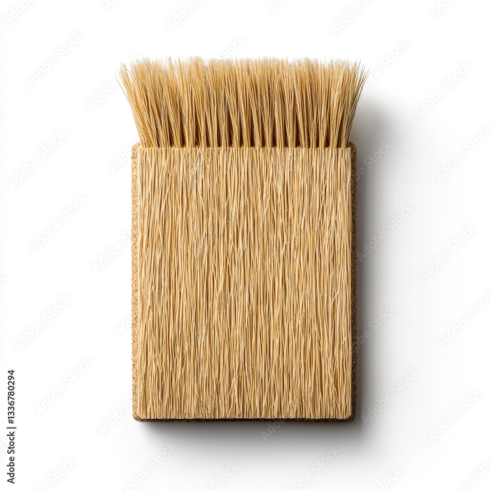 Aufkleber a stylish straw bag with a handle perfectly showcased on a clean background highlighting its natural