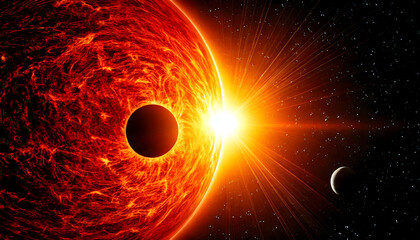 The Ultimate Cosmic Battle &ndash; Black Hole vs. Giant Sun

