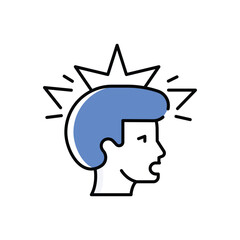 Panic Attack Vector icon