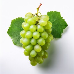 Obraz premium bunch of green grapes isolated