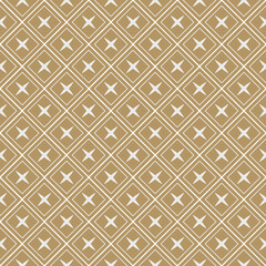seamless japanese pattern diamond and tear shape flat outline style with gold color, vector illustration