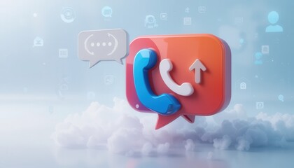 Communication icons digital platforms graphic design modern office close-up connectivity