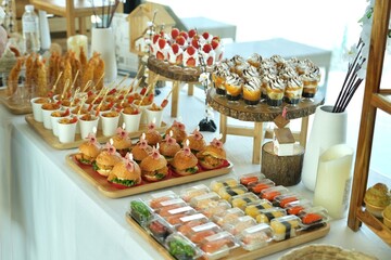 Lots of different desserts. All inclusive food concept.