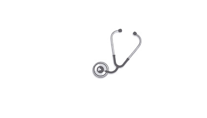 Stethoscope on a white background