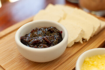 cheese and fruit tea