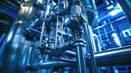 AI-powered process control system optimizing industrial production workflow.