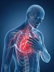 Heart Attack Medical Illustration
