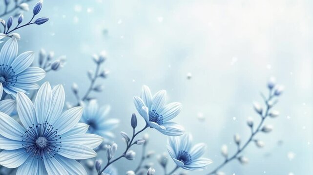 ブルーの花の背景