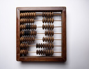 old wooden abacus