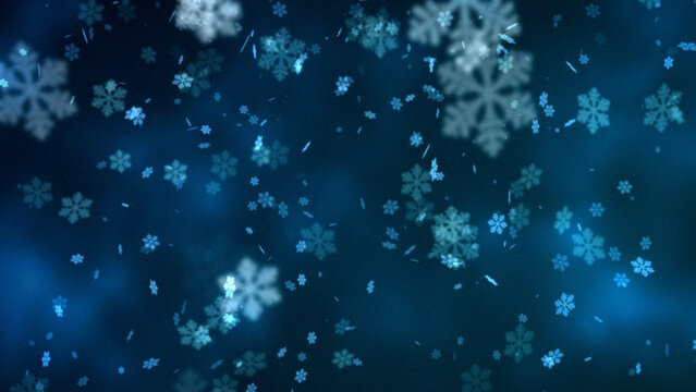 Winter Snow Falling Background